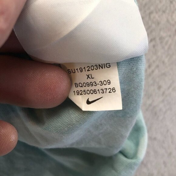 Nike Air Teal Sleeveless Tank Top XL Cotton Crewneck - Picture 7 of 9